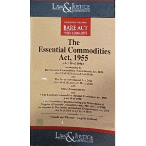 Law & Justice Publishing Co's Essential Commodities Act, 1955 Bare Act 2024